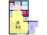 エクレーレ舜プリモ 1Rの間取り
