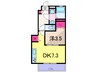 プランタン 1DKの間取り