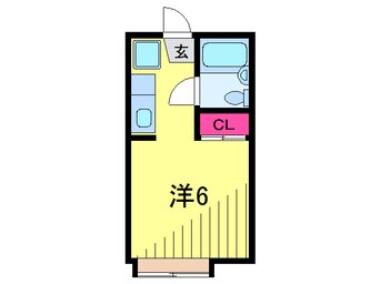 間取図 キャピタル綾瀬