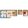 coco garden金町 1Rの間取り