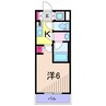 ライジングプレイス綾瀬 1Kの間取り