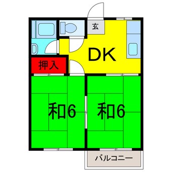 間取図 コスモハイツ