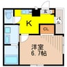櫻 1Kの間取り