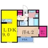 アイリス北綾瀬 1LDKの間取り