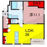 KORUTESHIYA 1LDK+Sの間取り