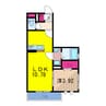 ルピナ 1LDKの間取り