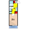SEMIFUSA 1Kの間取り