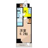 クレヴィスタ北綾瀬 1Kの間取り