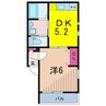 Ｌｅａｖｅｌｌ　Ｐｏｒｔ亀有Ｌｕｃｅ 1DKの間取り