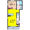 Maison Blanche 1LDKの間取り