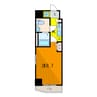 Azul亀有 1Kの間取り