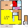ビアンカ東金町C棟 1LDKの間取り