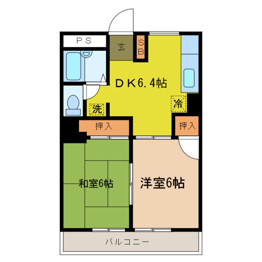 間取図 ヴァンベールF