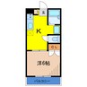 パークレーン東和 1Kの間取り