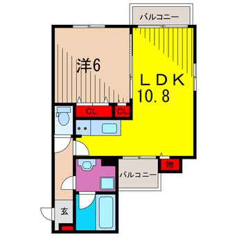 間取図 ウエスト　タートル