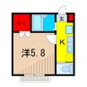 グランツ北綾瀬 1Kの間取り