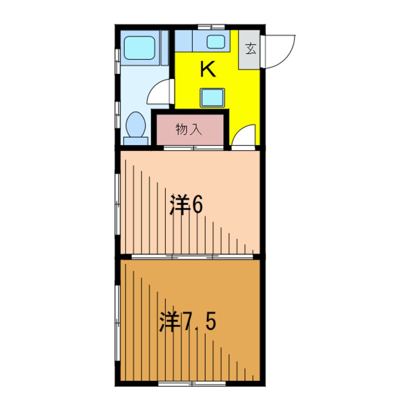 間取図 丸十コーポ