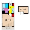 SALA高砂 1Kの間取り