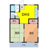 冨澤マンション 2DKの間取り