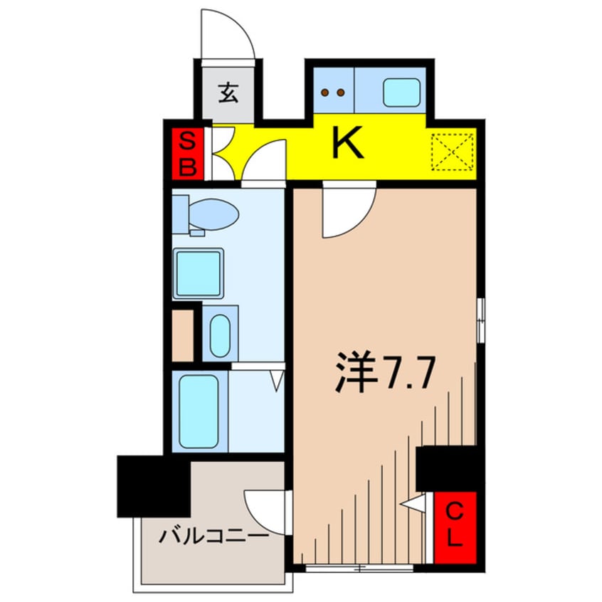 間取図 クレストタップ綾瀬