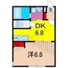 SQUARE2 1DKの間取り