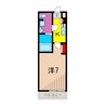 ディームス亀有 1Kの間取り