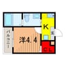 MELDIA亀有 1Kの間取り