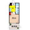 エストゥルース亀有 1Kの間取り