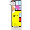 エストゥルース亀有 1Rの間取り