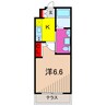 エストゥルース亀有 1Kの間取り