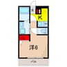 エストゥルース亀有 1Kの間取り