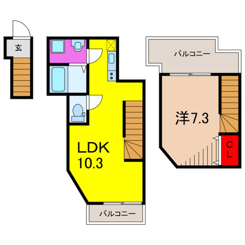 間取図 ハルミメゾン亀有