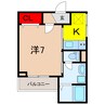 サンシェイドレジデンス 1Kの間取り