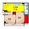 東京アパートメント 2LDKの間取り