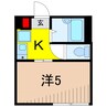 KKハウス金町 1Kの間取り