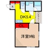 J’ｓ　6348 1DKの間取り