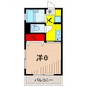 M. Residence亀有 1Kの間取り