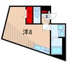 BRIO亀有 1Rの間取り