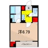 アンジュール綾瀬 1Kの間取り