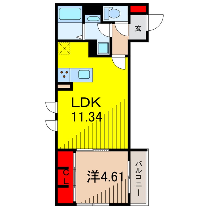 間取図 アンジュール綾瀬