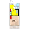 THE GRAN北綾瀬WEST 1Kの間取り