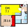 ソフィーナ金町 1DKの間取り