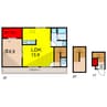 Casa Del Fortuna 1LDKの間取り