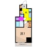 ユリカロゼAZ亀有North Tower 1Kの間取り