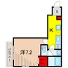 リコリス 1Kの間取り