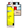 アルファコート北綾瀬2 1LDKの間取り
