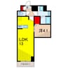 アルファコート北綾瀬2 1LDKの間取り