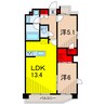 アーバンパーク綾瀬Duo 2LDKの間取り
