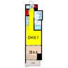 マテリア綾瀬 1DKの間取り