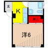 橋本ビル 1Kの間取り